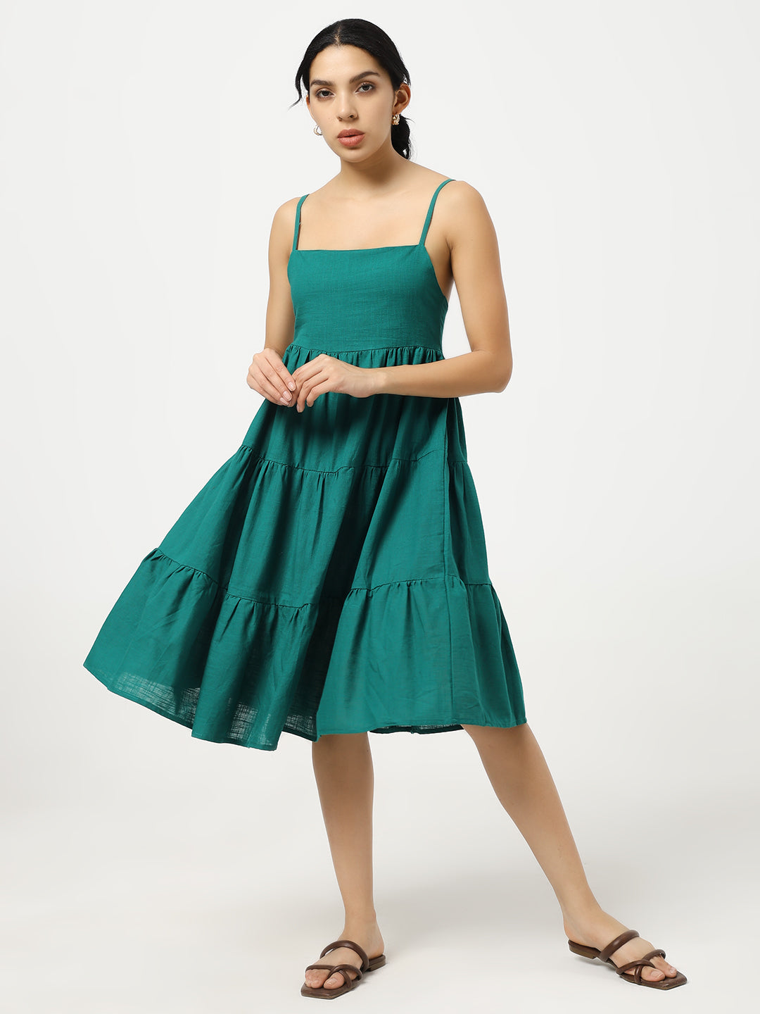 Green Layered Dress