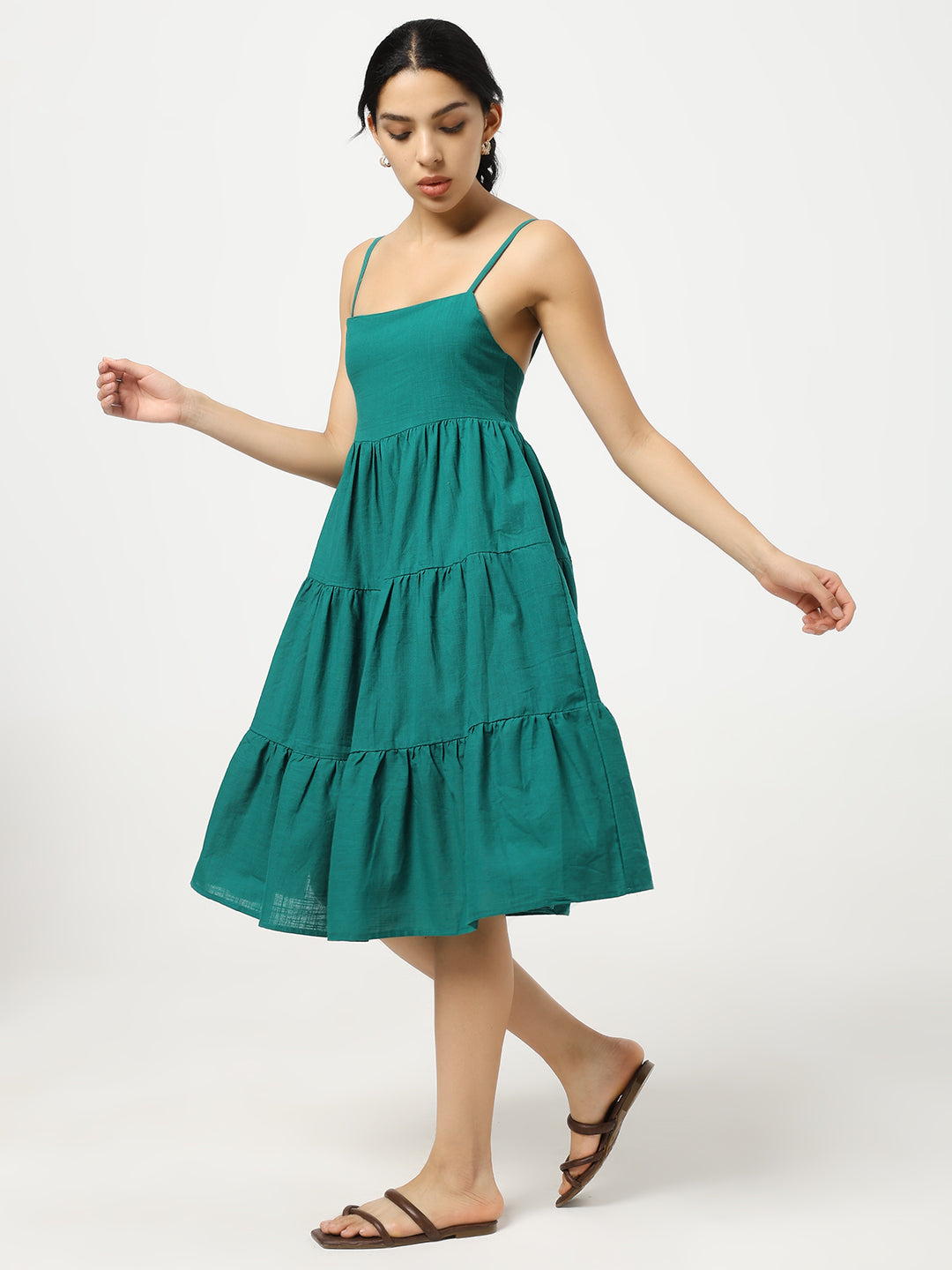 Green Layered Dress