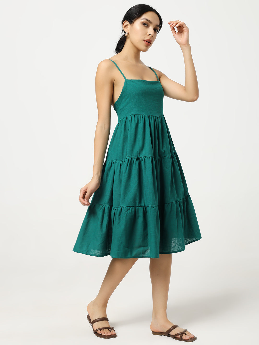 Green Layered Dress
