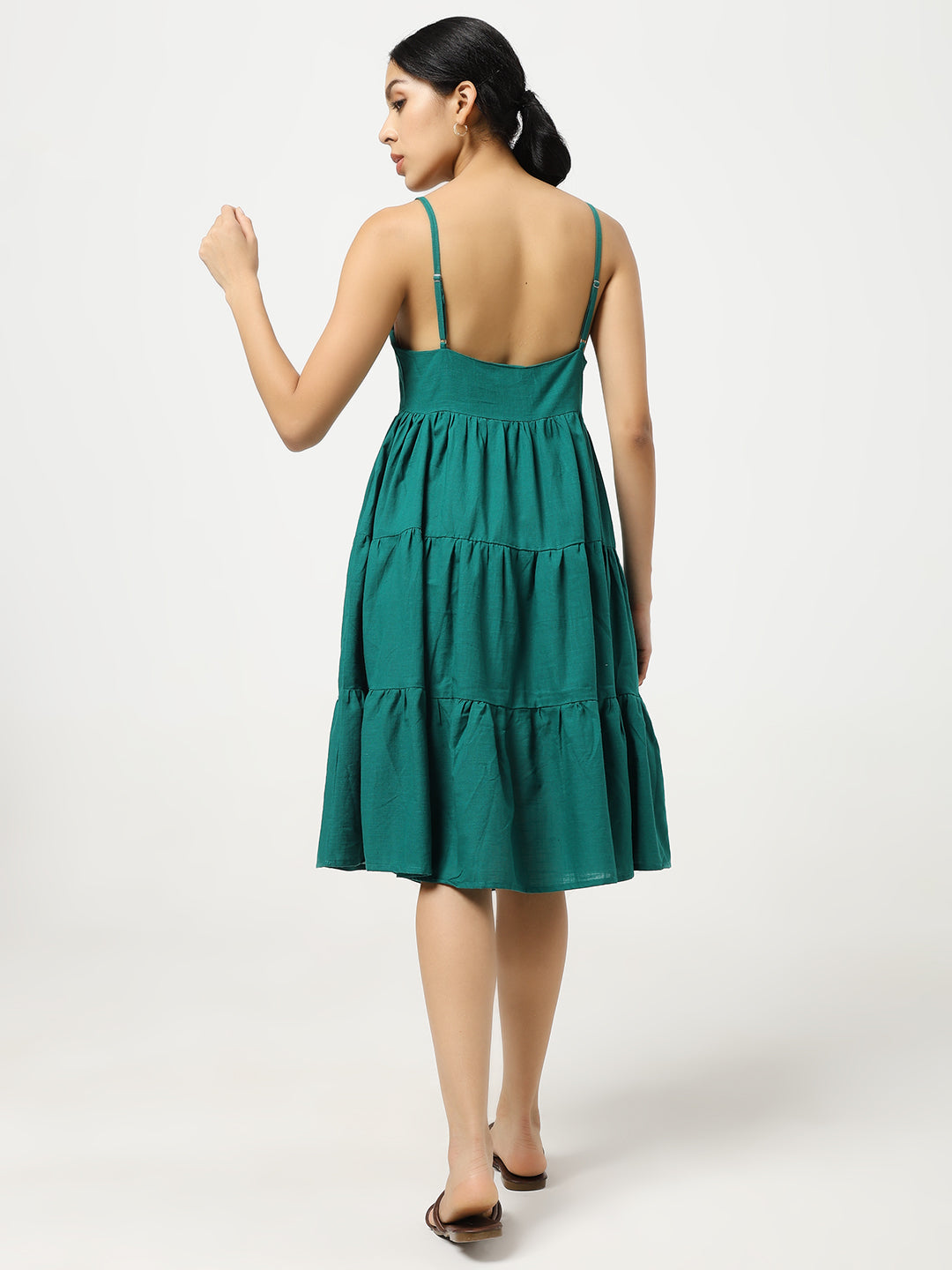 Green Layered Dress