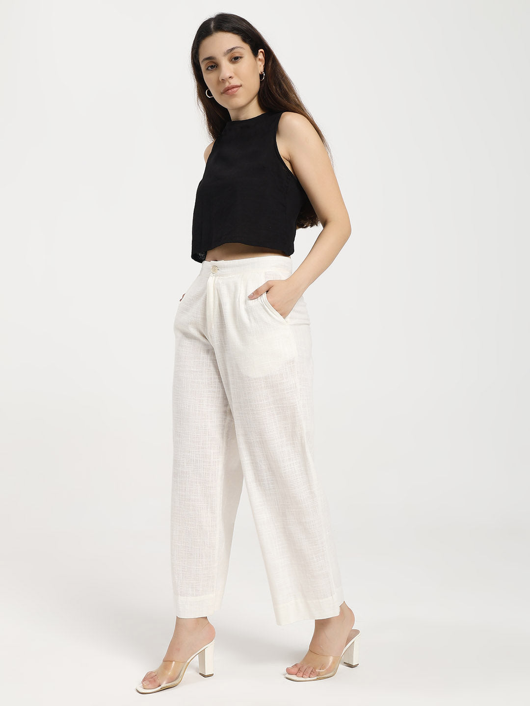 Black Cross Back Top
