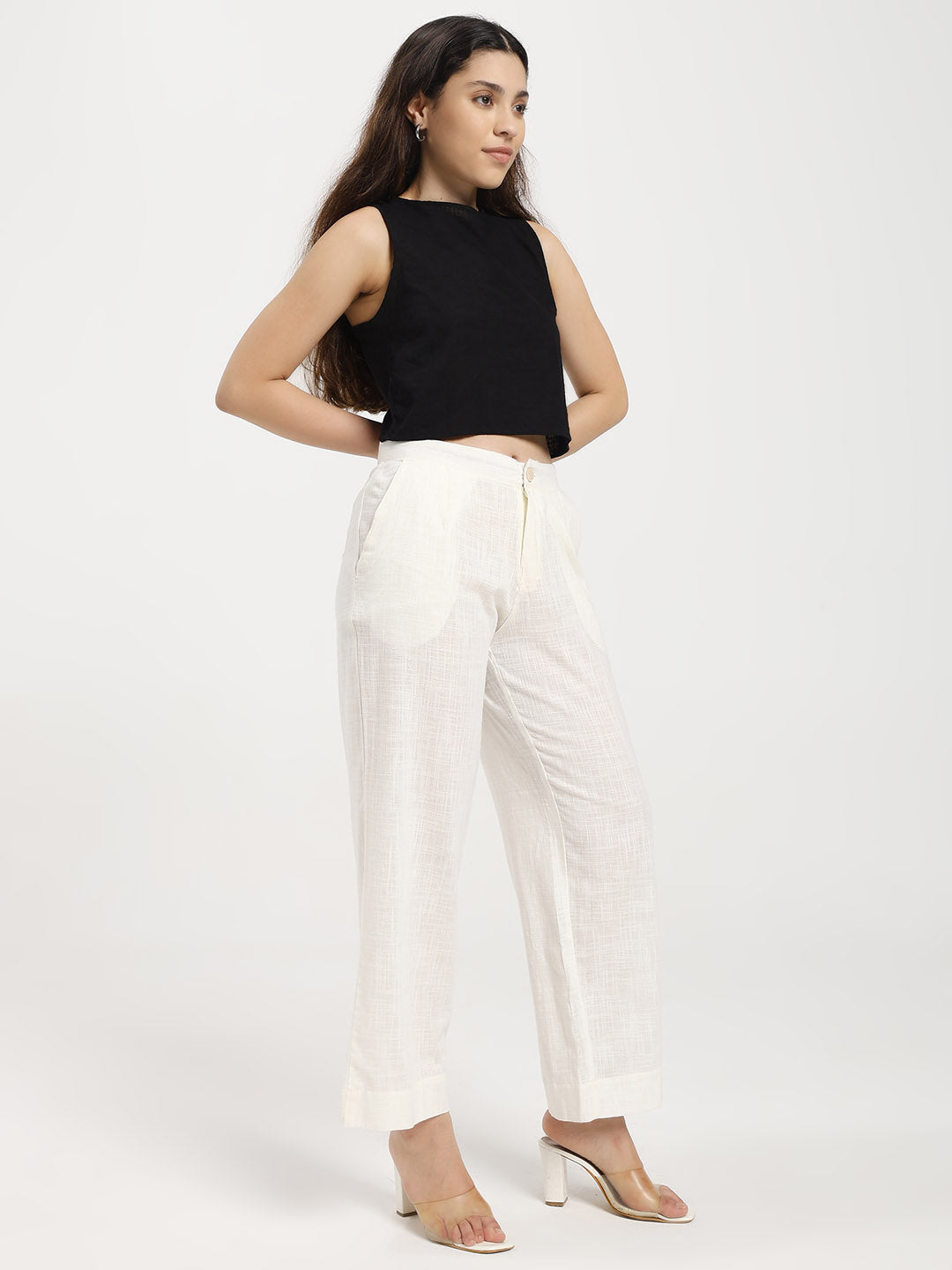 Black Cross Back Top