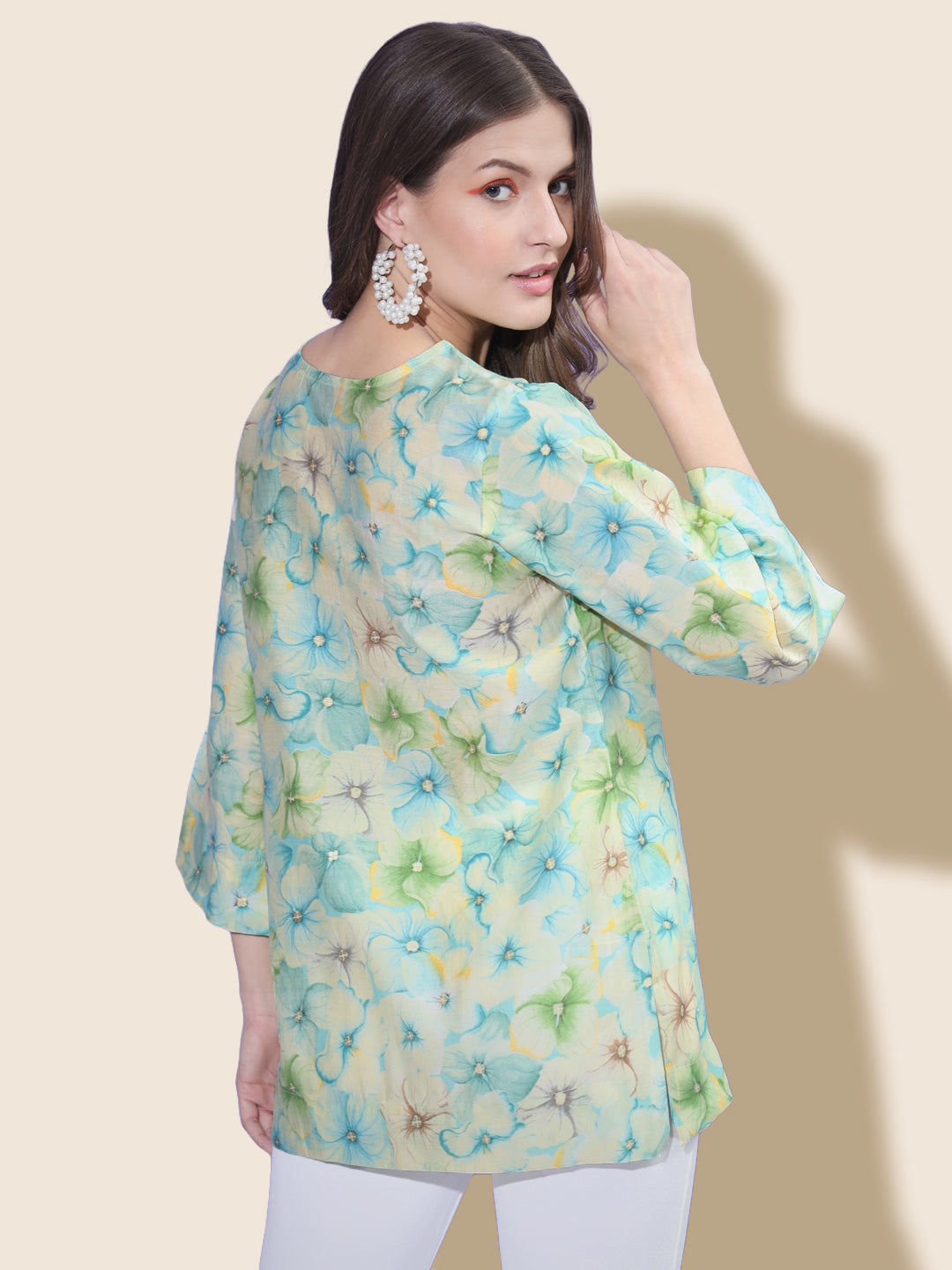 Floral Short Kurti