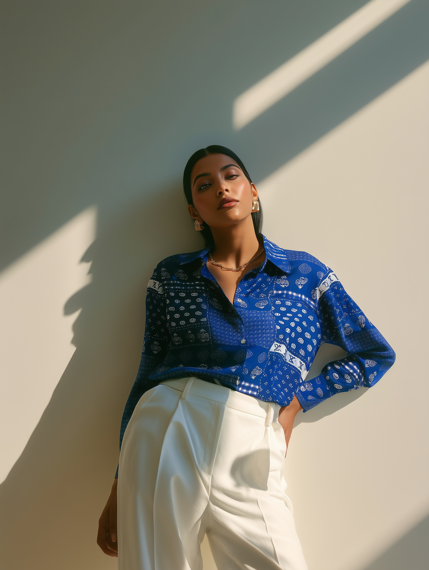 Indigo Printed Shirt