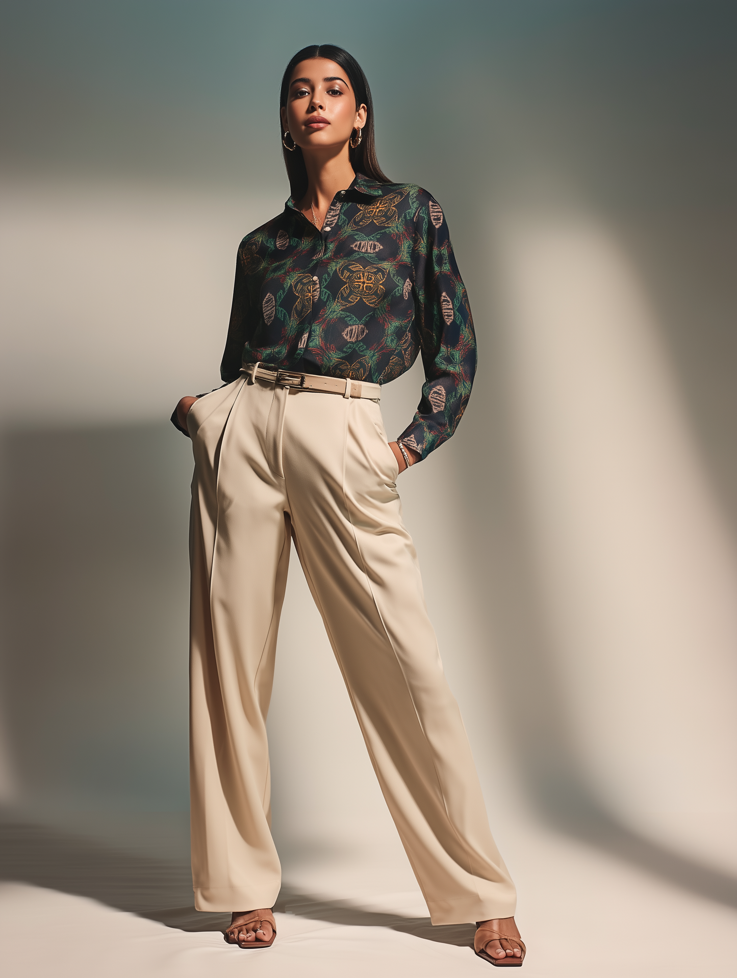 Matrix Print Shirt