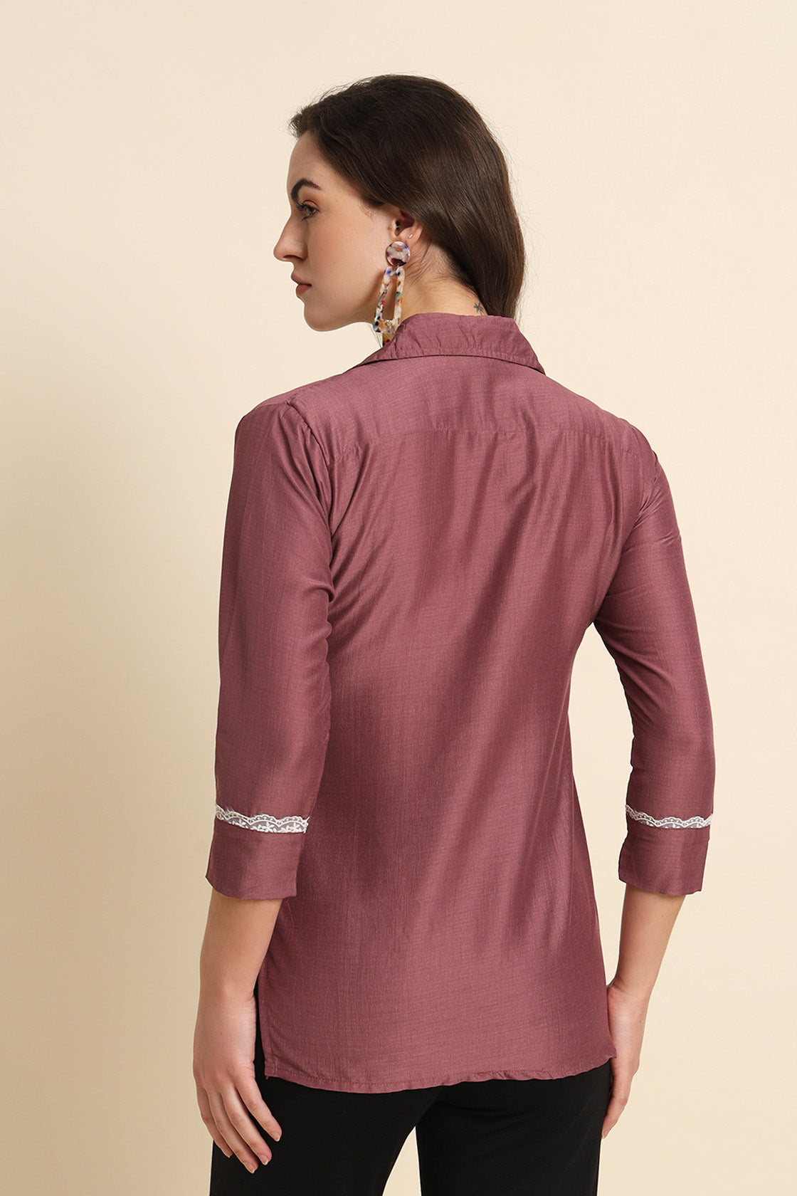 Silk Shirt Purple