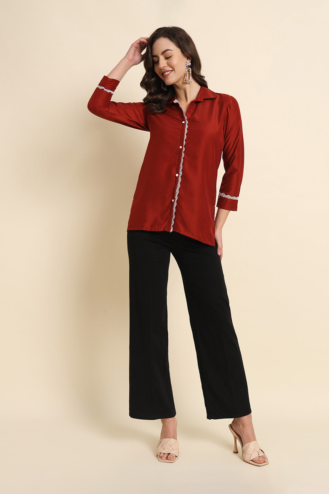 Silk Shirt Rust