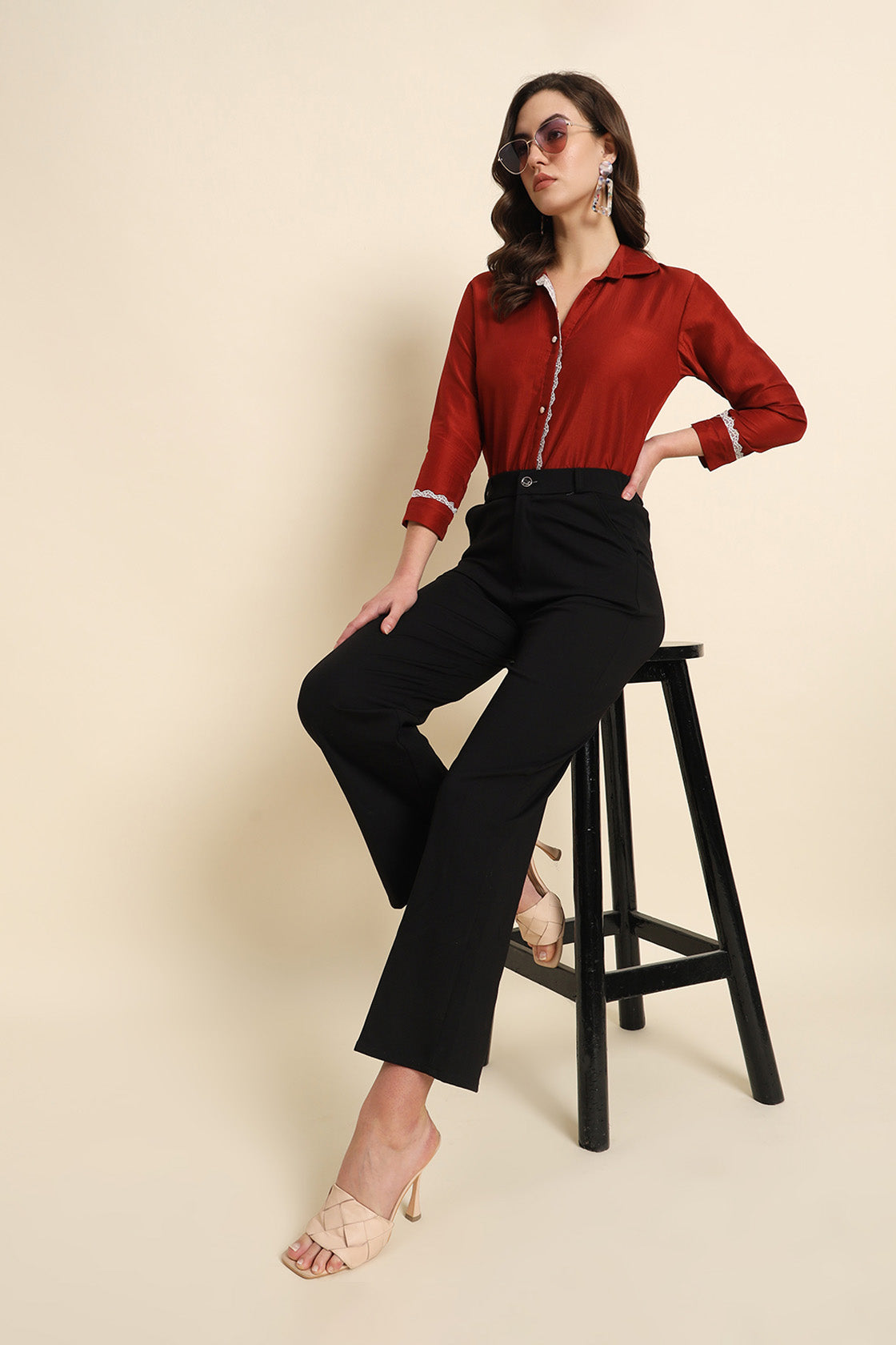 Silk Shirt Rust