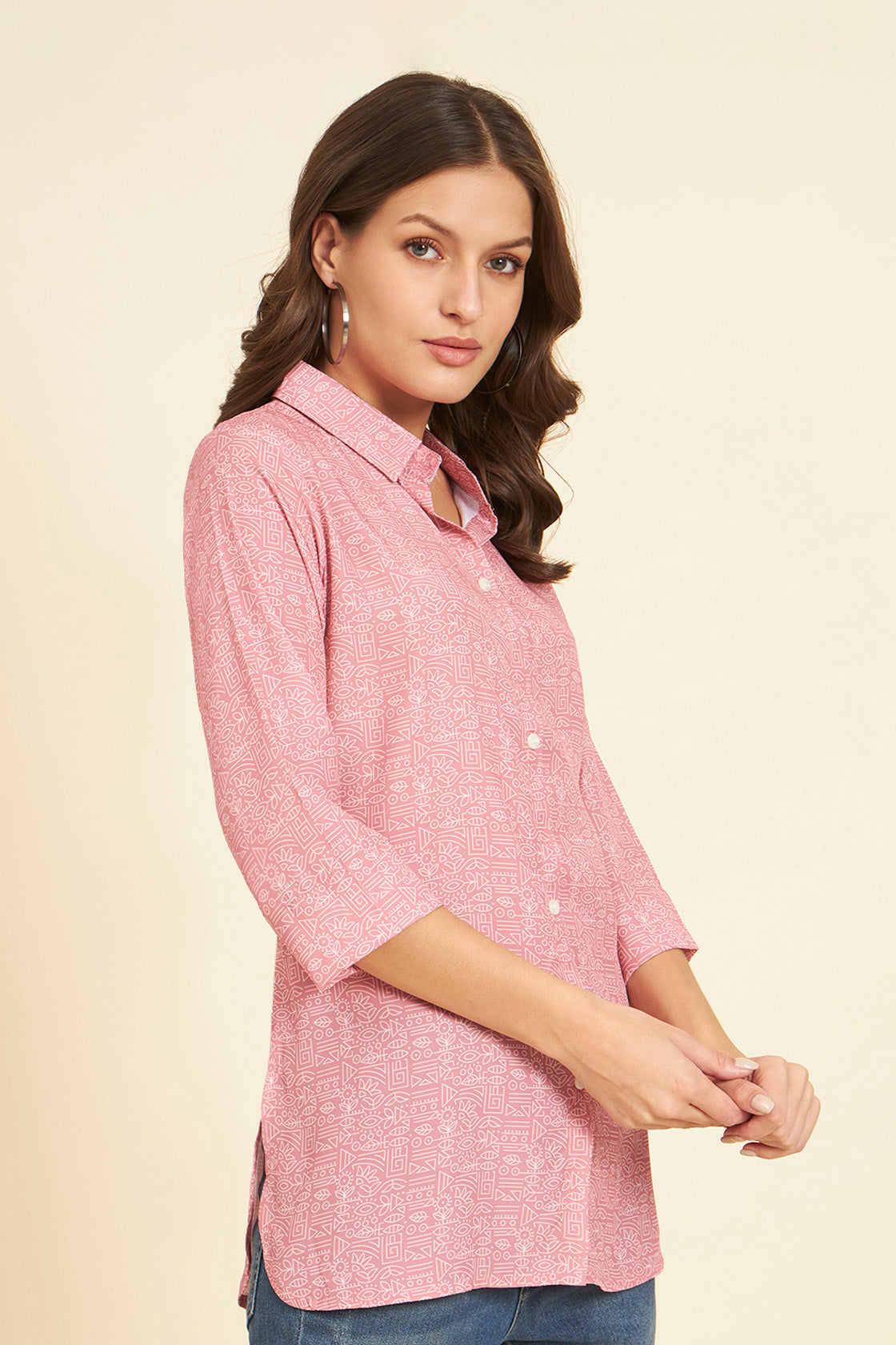 Tribal Print Shirt Style Tunic