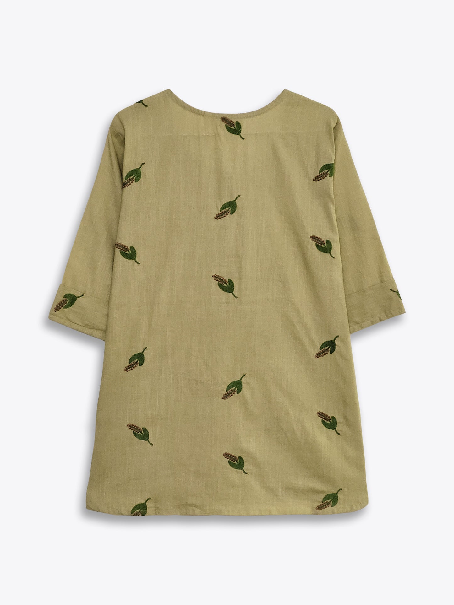 Chikoo Embroidered Cotton Top