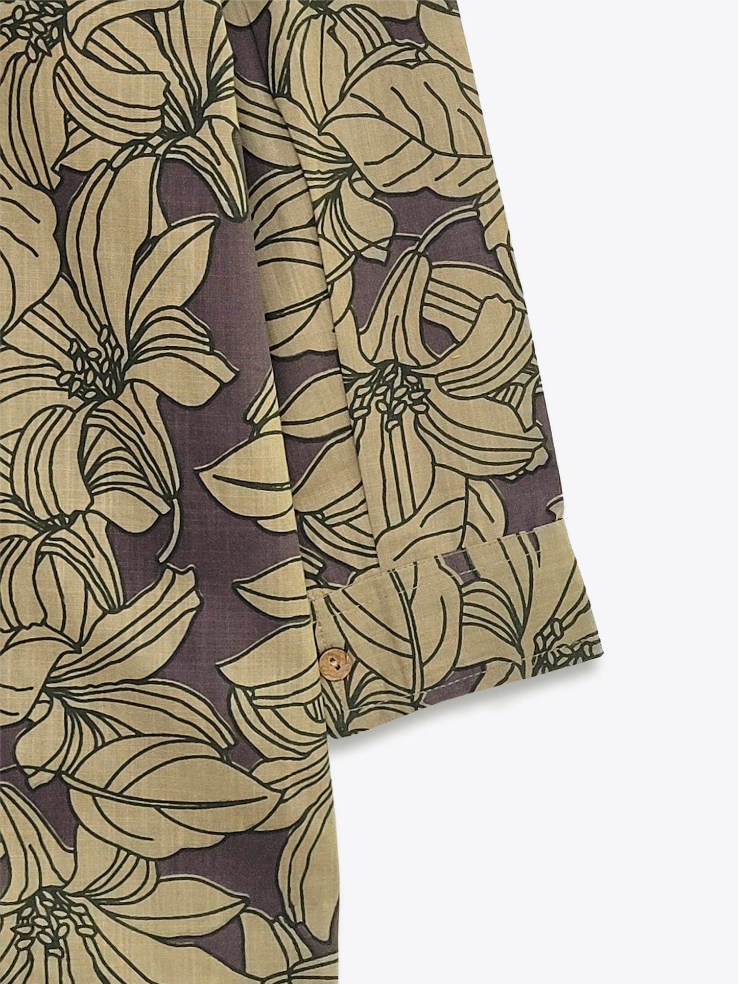 Dusty Plum Floral V Neck Shirt