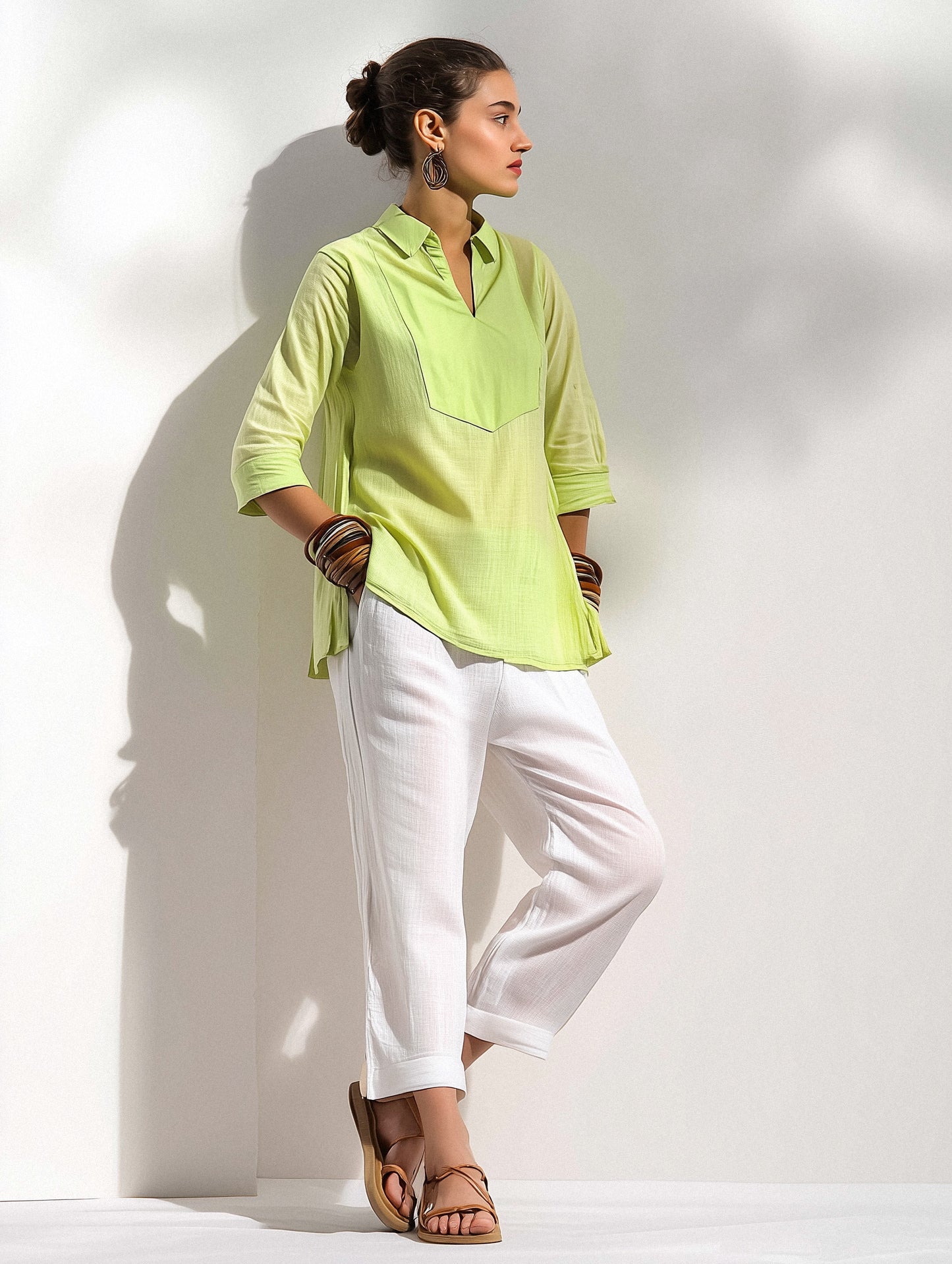 Solid Green Tunic