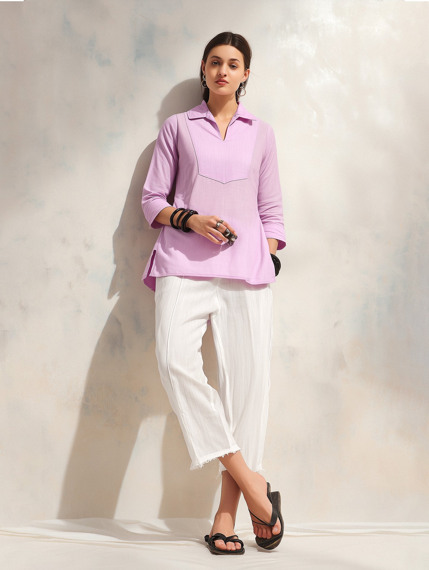 Solid Lilac Tunic