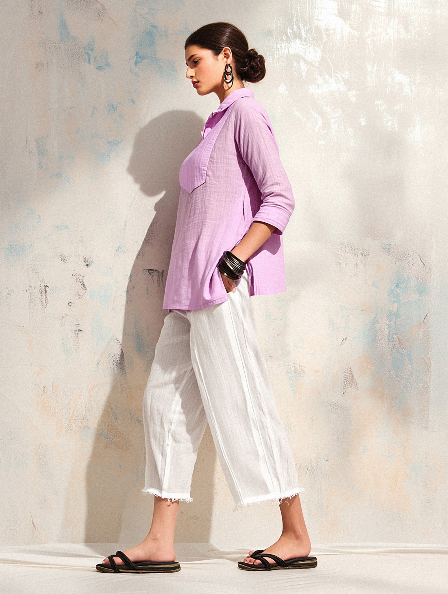 Solid Lilac Tunic
