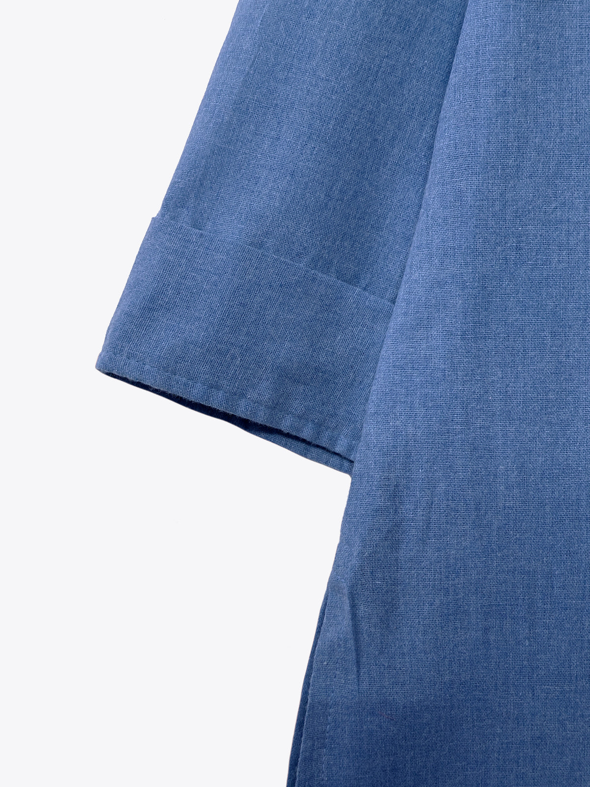Mandarin Collar Mid-Length Kurta Set – Cobalt Blue