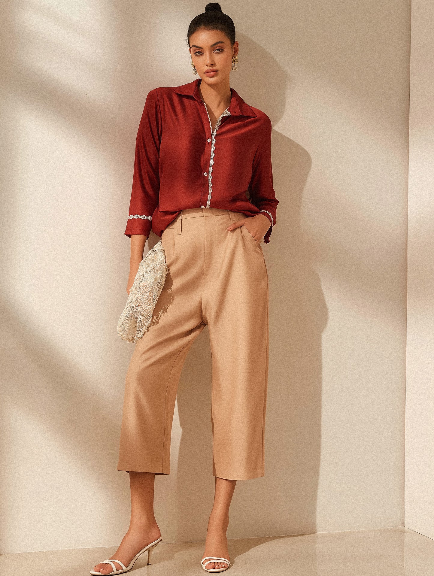 Silk Shirt Rust