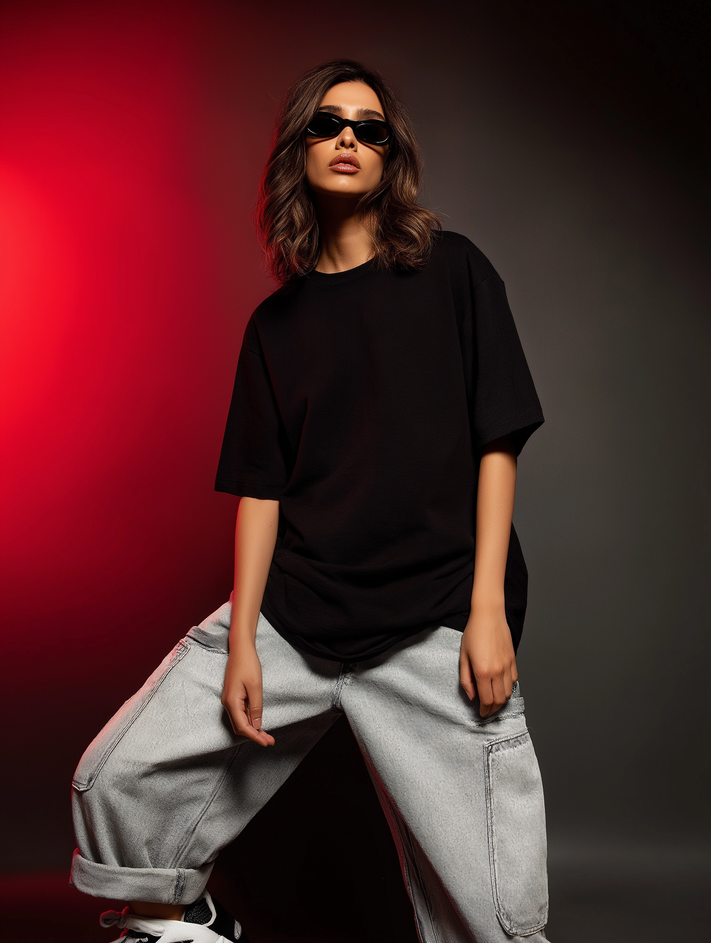 Black Oversized T-Shirt