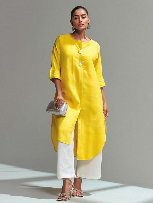 KANAK Yellow Kurta Set