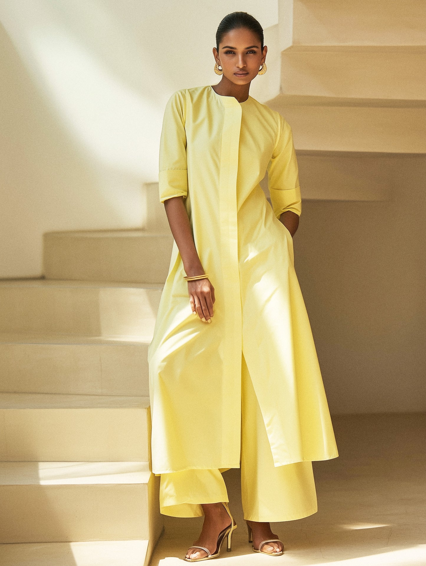 RAUNAQ – Butter Yellow Kurta Set