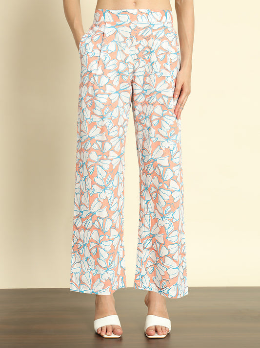 Floral Linen Pants