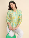 Bright Floral Print Shirt