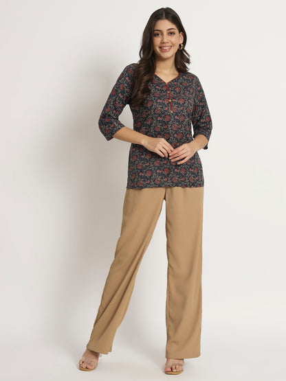 Ajrak Print Short Kurti