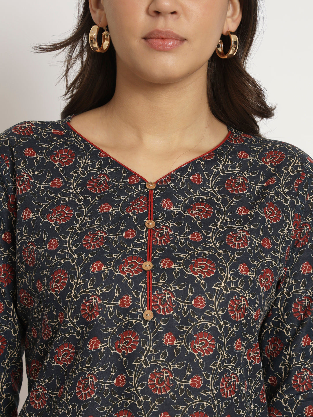 Ajrak Print Short Kurti