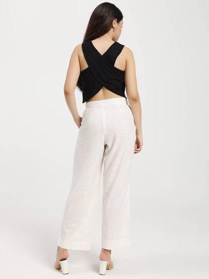 Black Cross Back Top