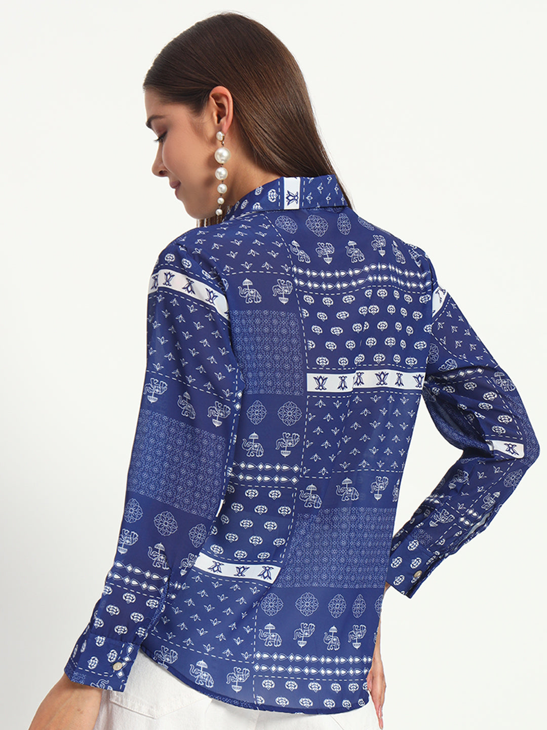 Indigo Printed Shirt