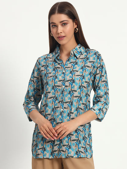 Abstract Print Shirt