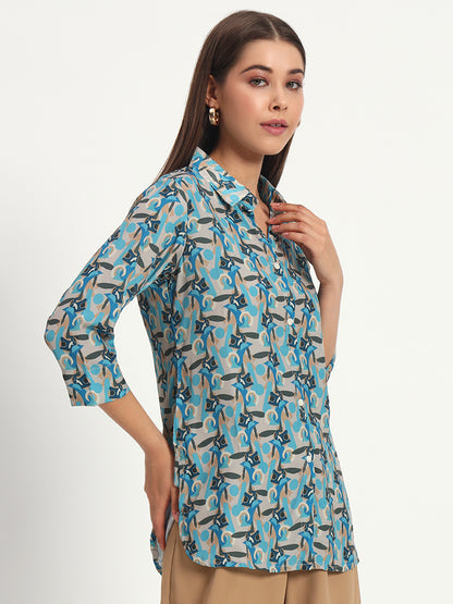 Abstract Print Shirt