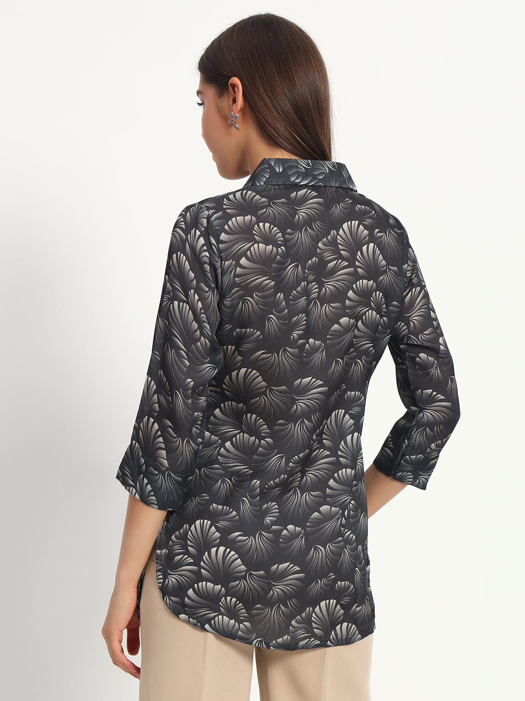 Georgette Satin Printed Shirt