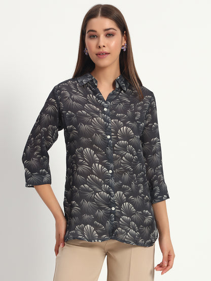 Georgette Satin Printed Shirt