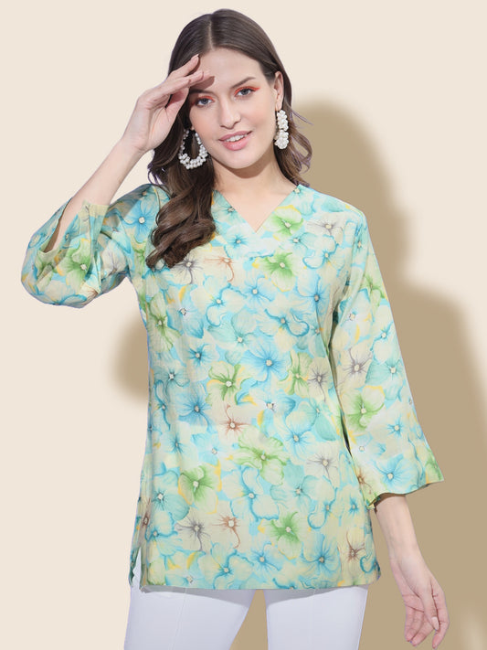 Floral Short Kurti