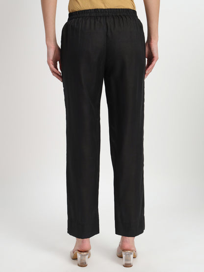 Black Straight Pant