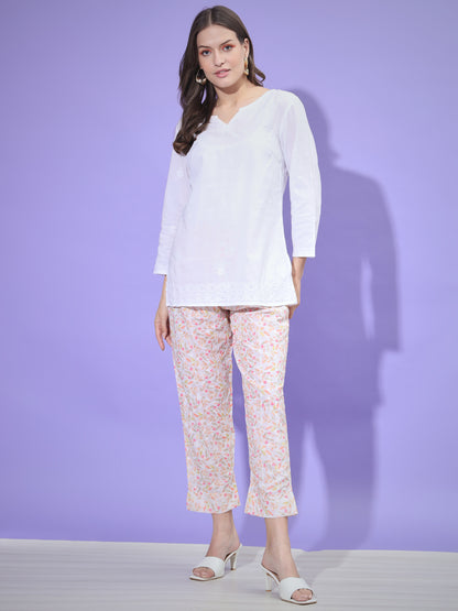 Chikankari Embroidered Pant