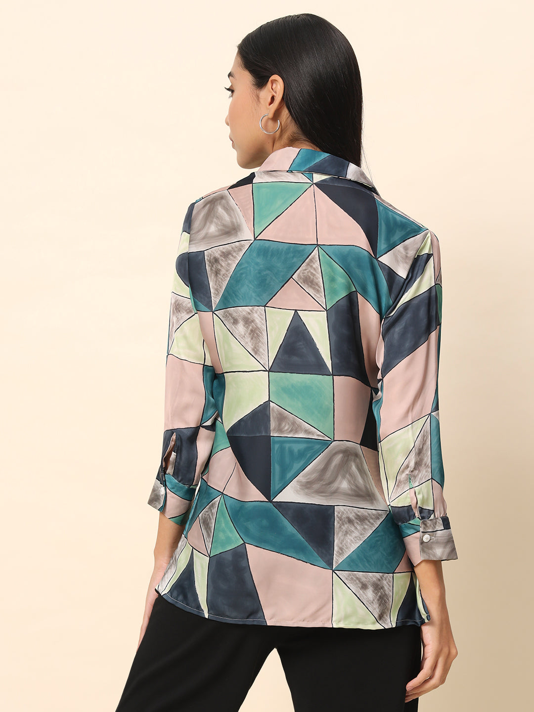 Geometric Print Shirt