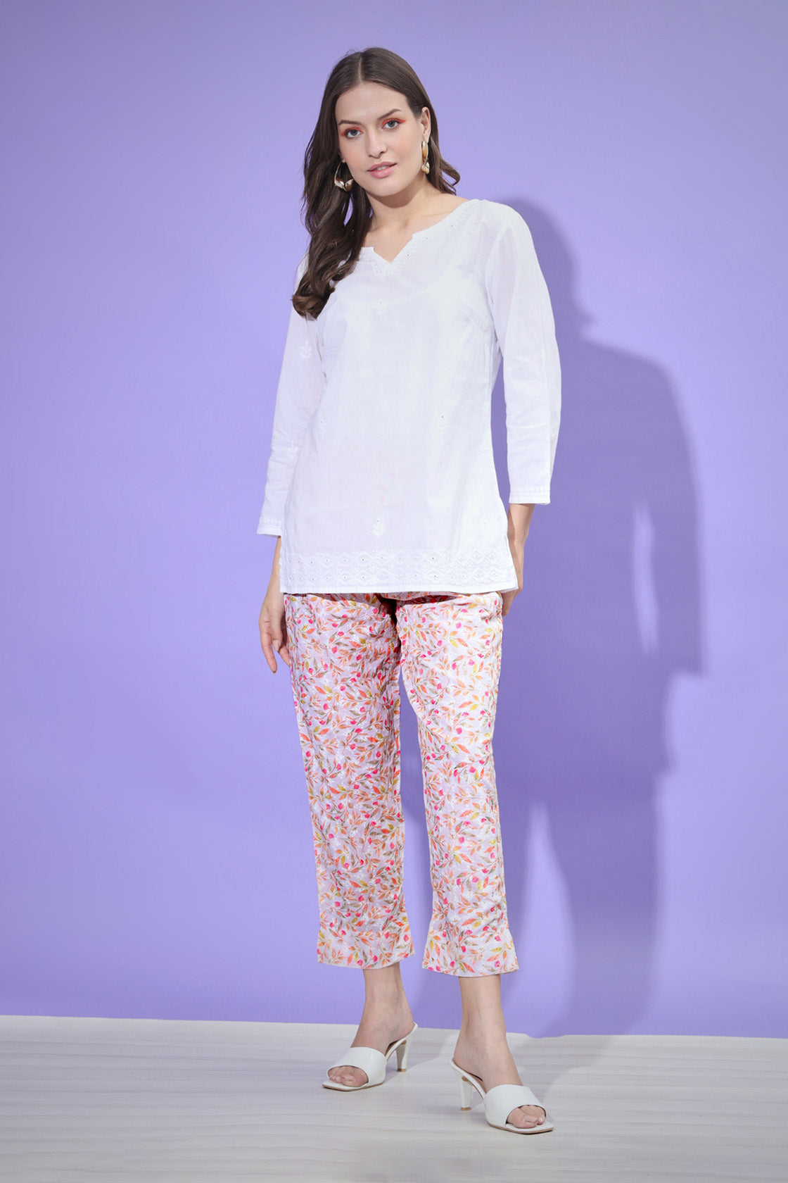 Chikankari Embroidered Pant