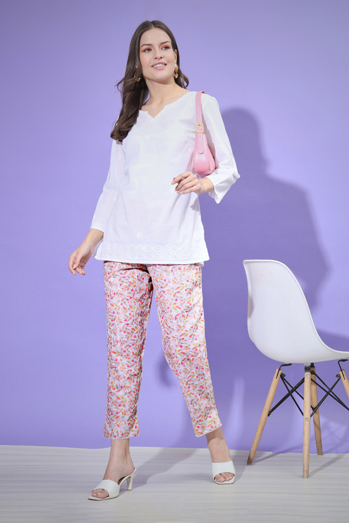 Chikankari Embroidered Pant