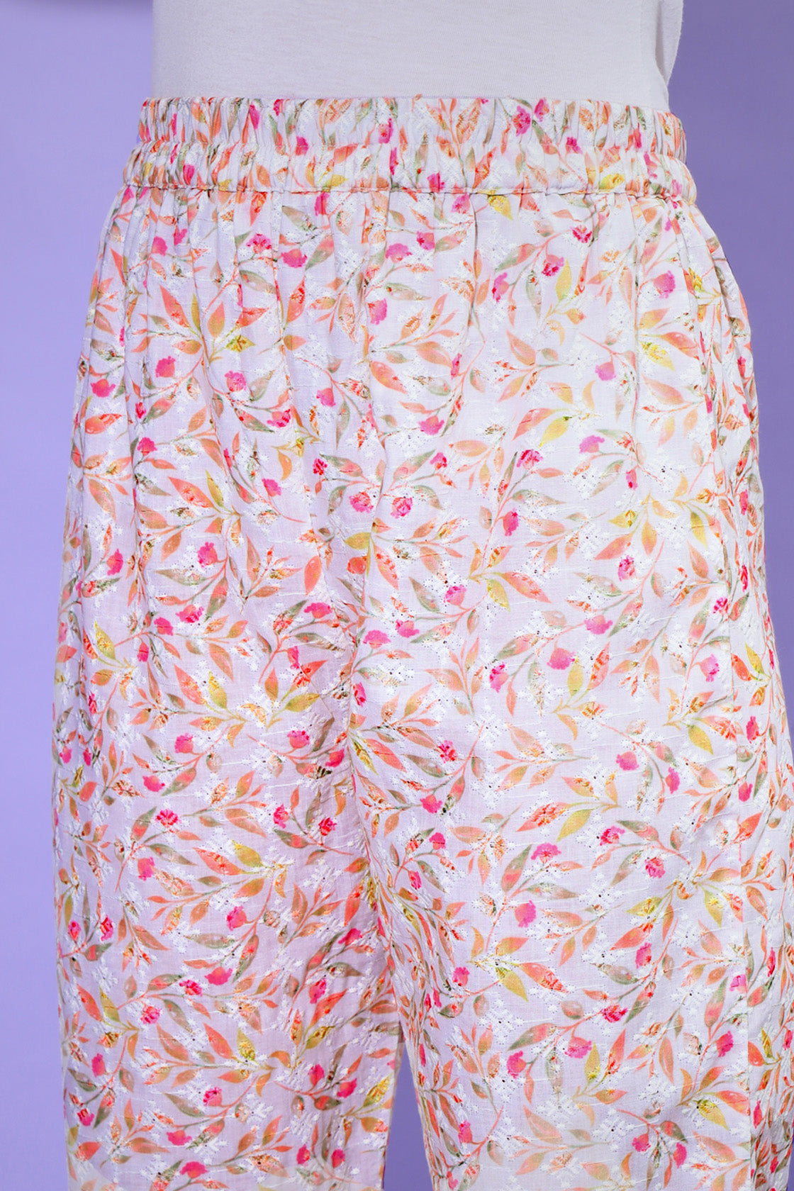 Chikankari Embroidered Pant