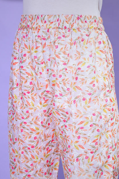 Chikankari Embroidered Pant