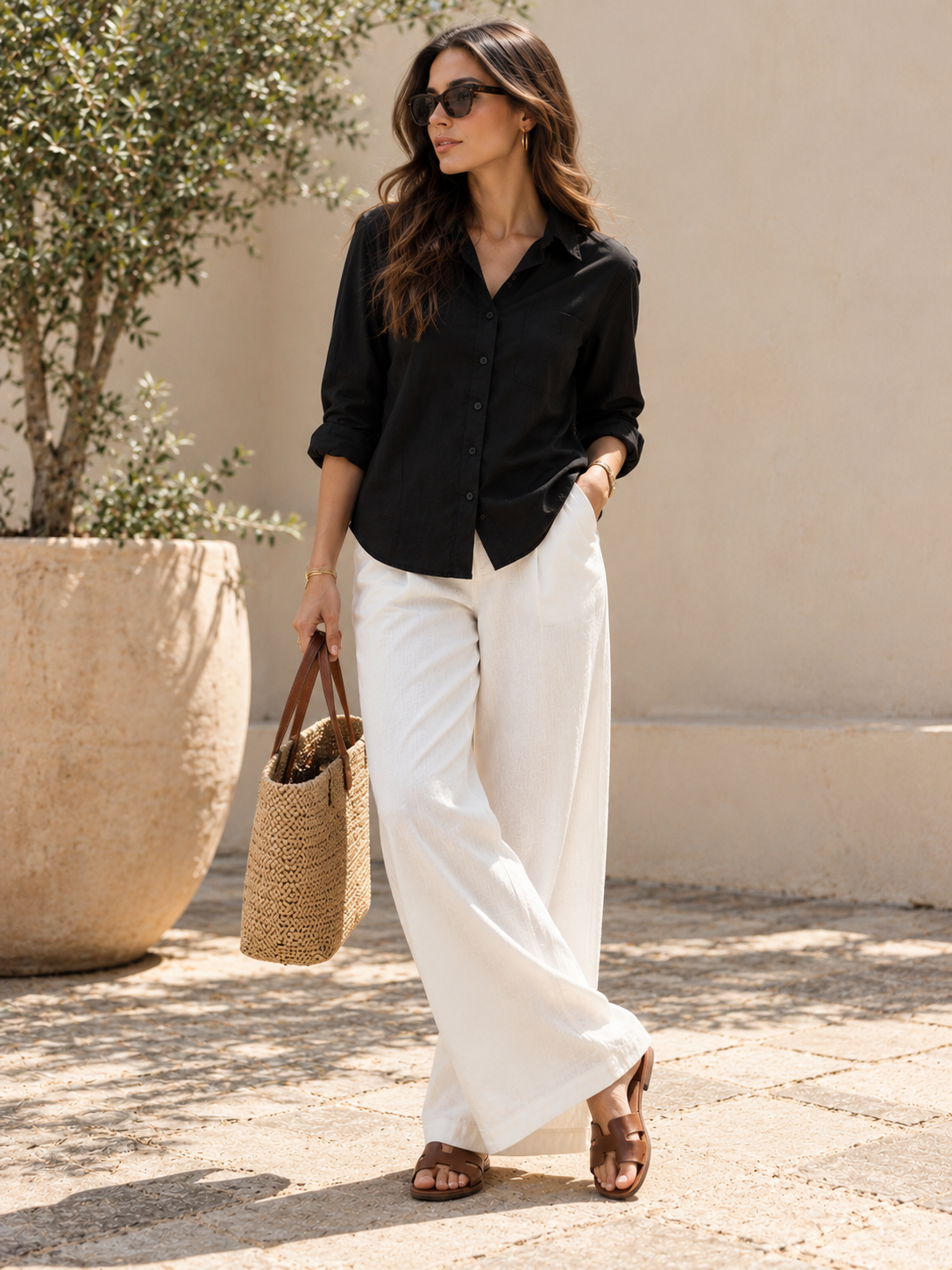 Basic Black Cotton Shirt