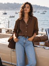 Chocolate Brown Cotton Shirt