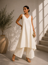 Off-White A-Line Kurta Set
