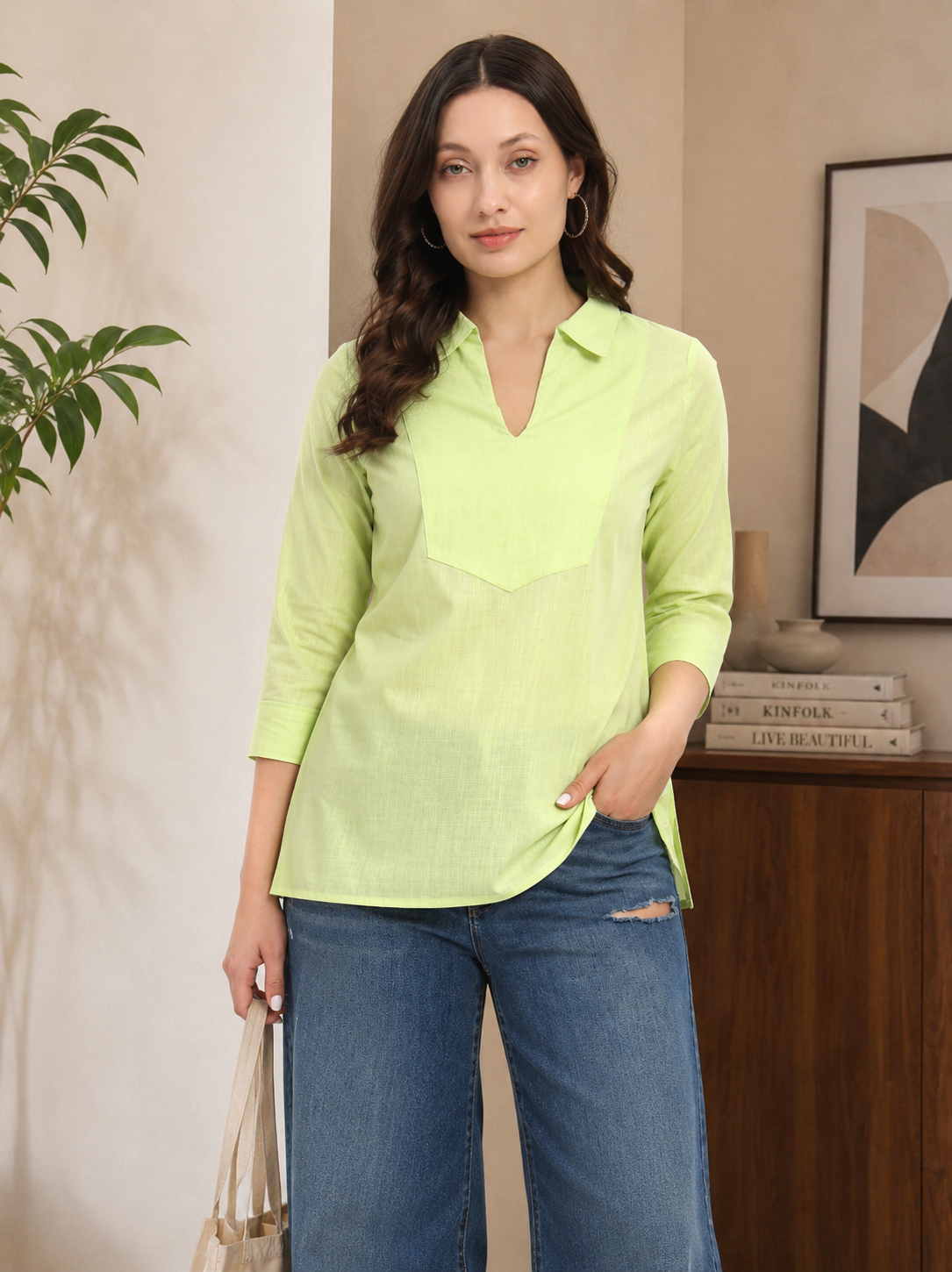 Solid Green Tunic