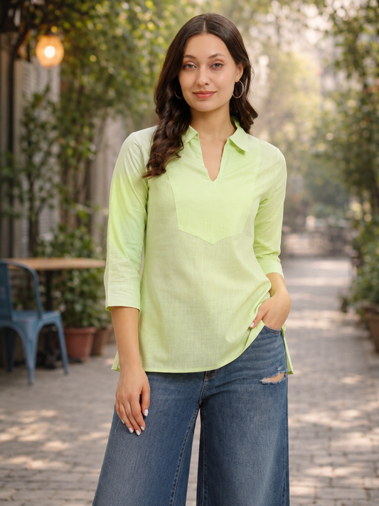 Solid Green Tunic