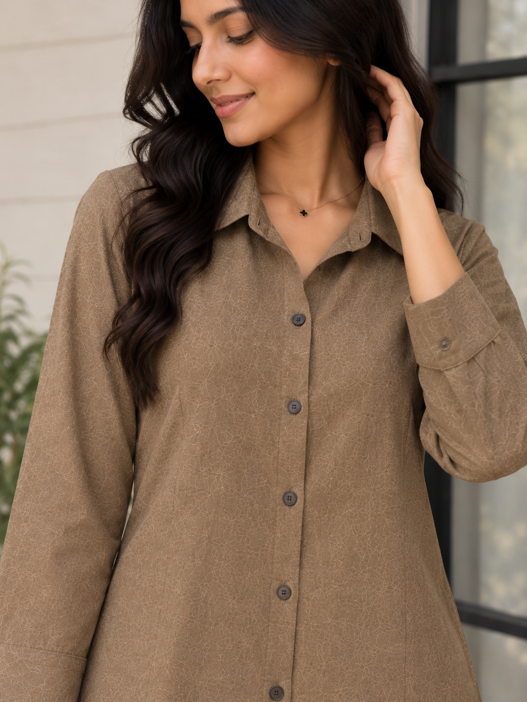 Chikoo Shirt Dress