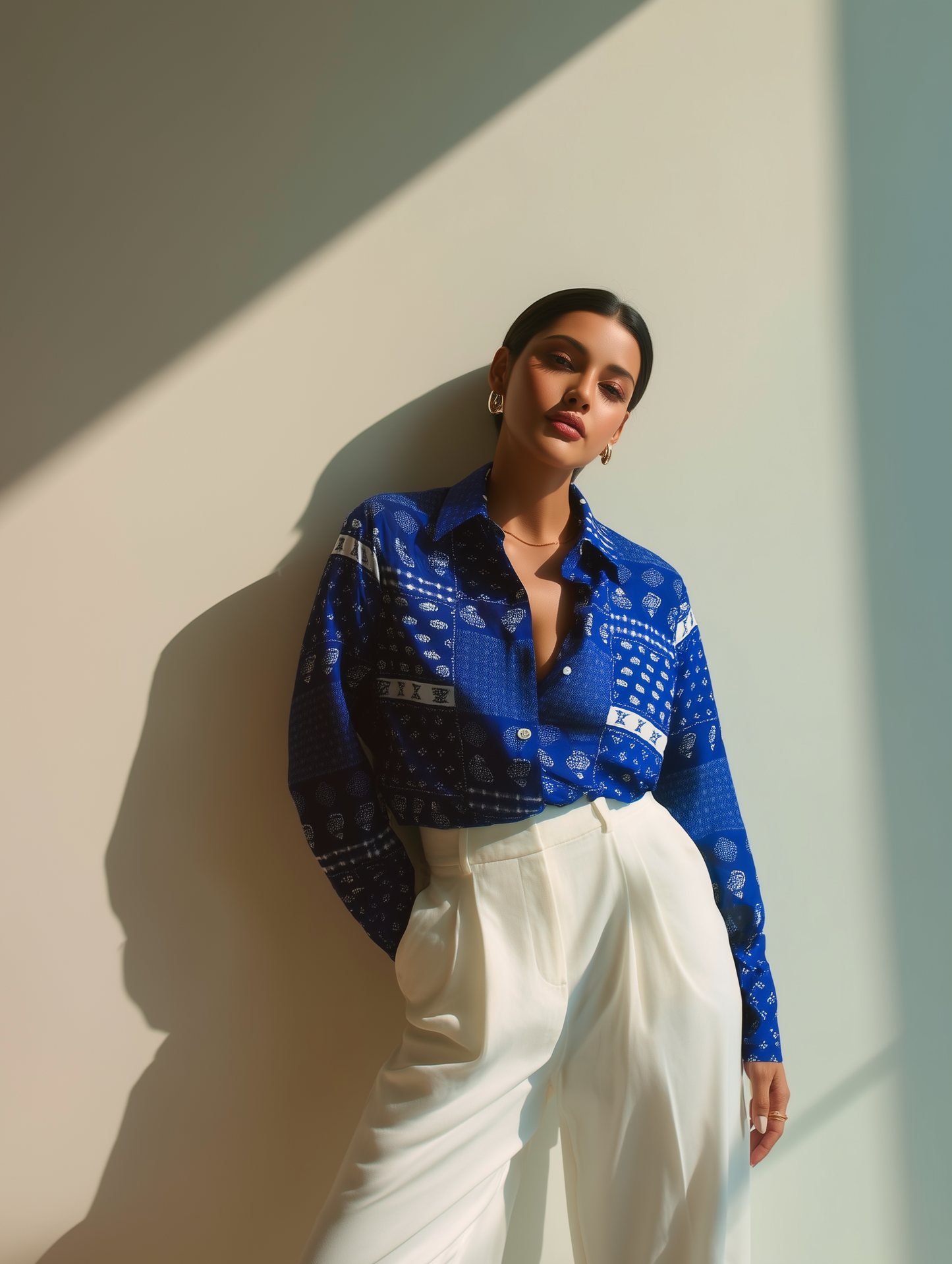 Indigo Printed Shirt