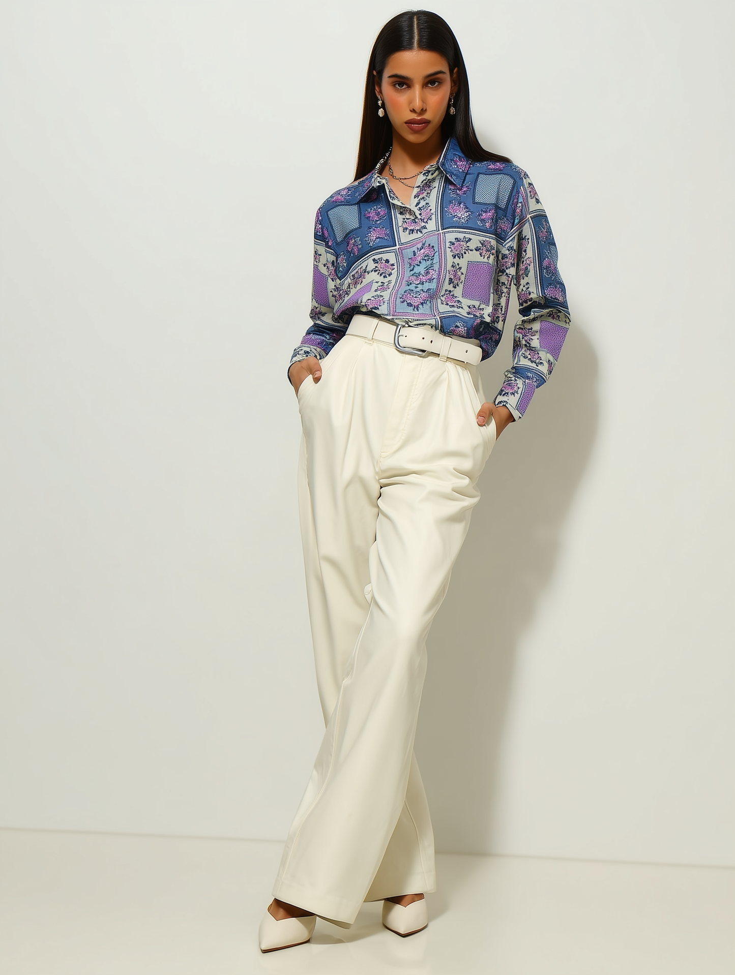 Floral Checks Shirt