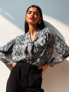Animal Print Bow Shirt